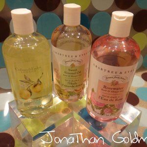 GROUP of Crabtree & Evelyn Rosewater, Sweet Almond Oil & Citron Bath Shower Gel